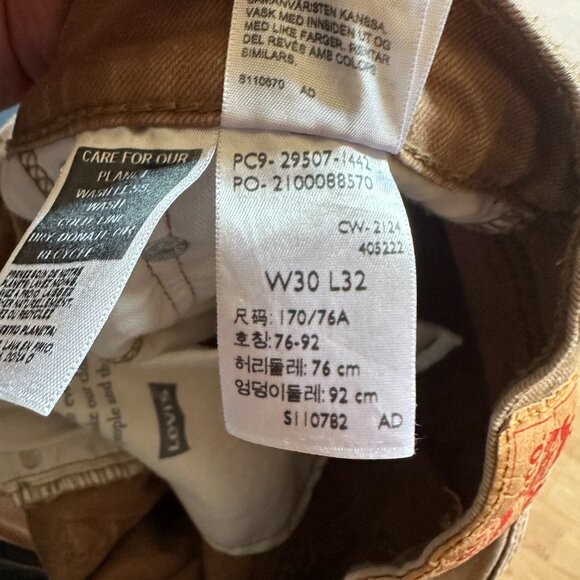 Levi's 502™ Taper Fit Men's Jeans - Otter Tan- 30x32 (1) - Picture 10 of 10